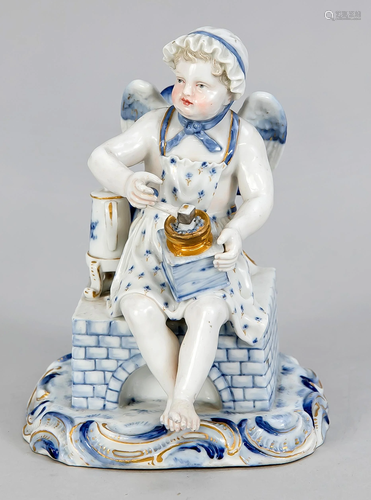 Amor as a cook, Meissen,