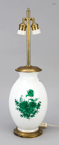 Table lamp, baluster vase