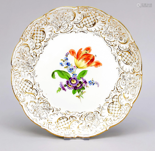 Cake plate, Meissen, afte