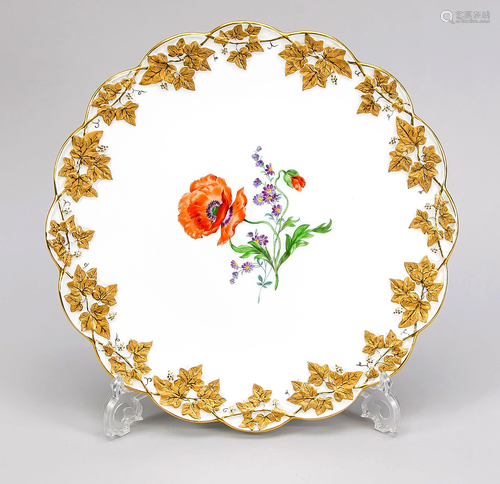 Cake plate, Meissen, mark