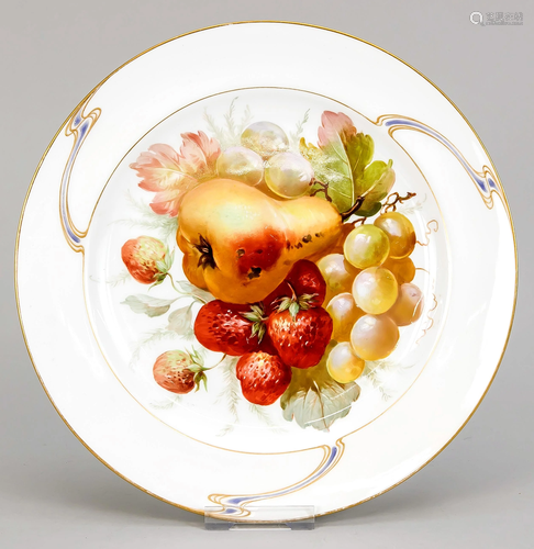 Art Nouveau plate, KPM Be