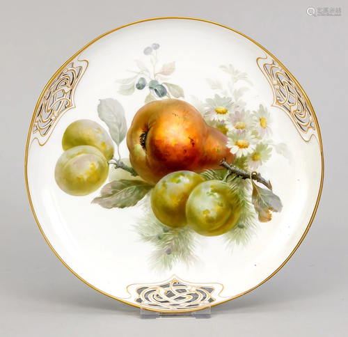 Art Nouveau plate, KPM Be