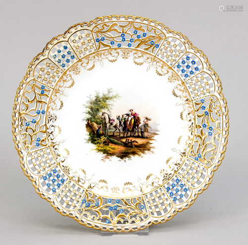 Picture plate with falcon