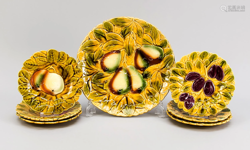 Art Nouveau fruit set, 7