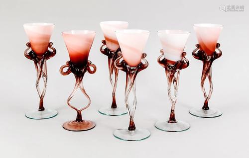 Six champagne glasses, 2n