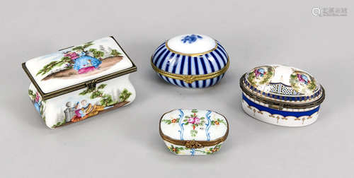 Four decorative boxes, Fr