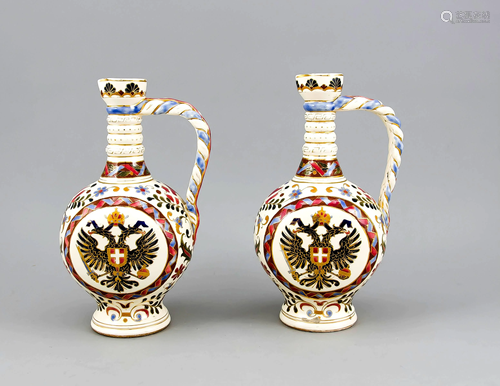 Pair of vases with Austri