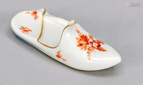 Small shoe, Meissen, mark