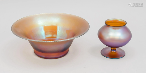 Round bowl and vase, WMF,