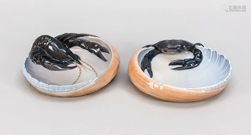 Two Art Nouveau bowls, lo