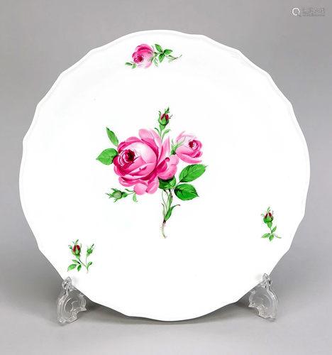 Cake plate, Meissen, mark