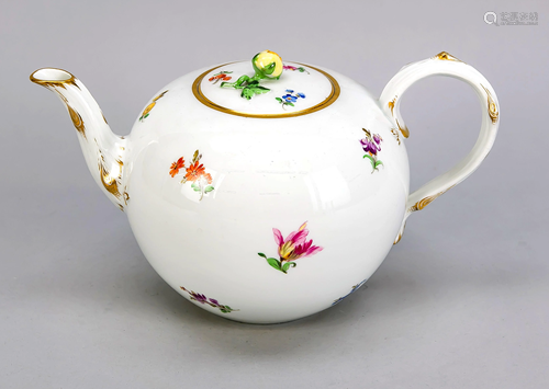 Teapot, Meissen, mark aft