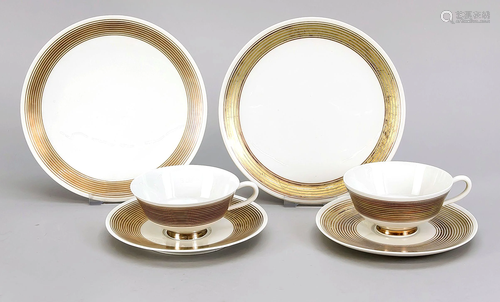 Two tea place settings, 6