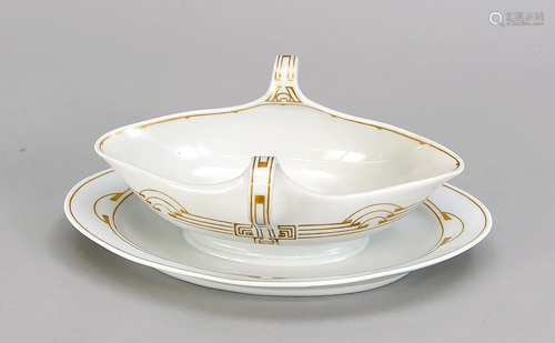 Art Nouveau sauce boat, M