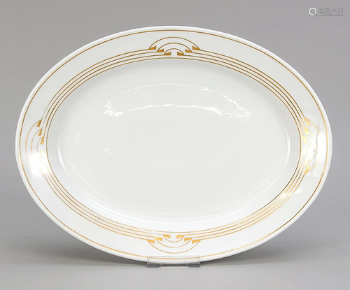 Oval Art Nouveau serving