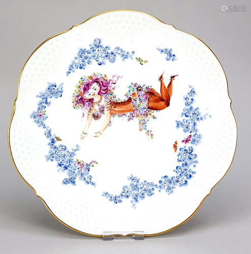 Cake plate, Meissen, afte