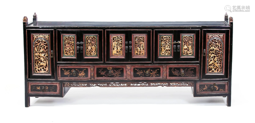 Asiatisches Sideboard, 20. Jh.