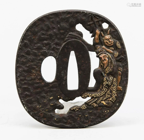 Tsuba, Japan, 19. Jh., Ei