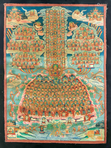 Thangka, Tibet, 1. H. 20.