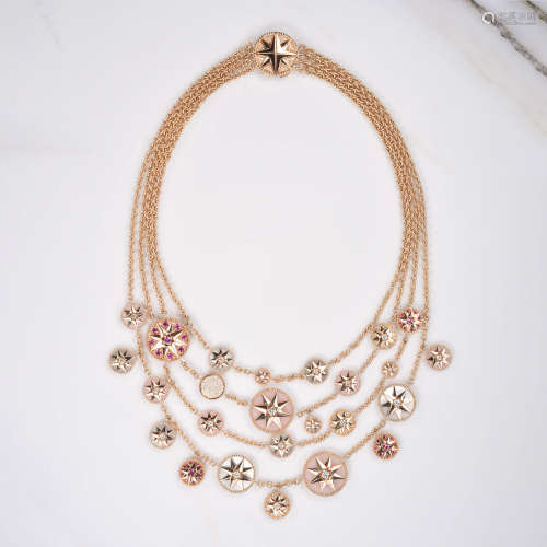 彩色宝石配钻石项链 ROSE DES VENTS系列，迪奥（Dior）