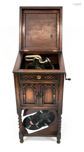 Grammophonschrank um 1900, Eic