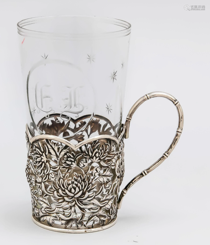 Tea glass holder, probabl