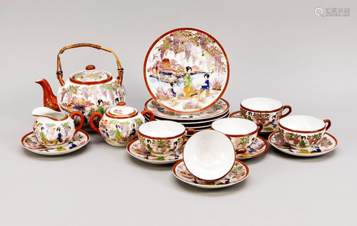 Tea service, 20 pieces, J