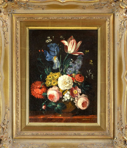 E.J. Degal, flower painter in