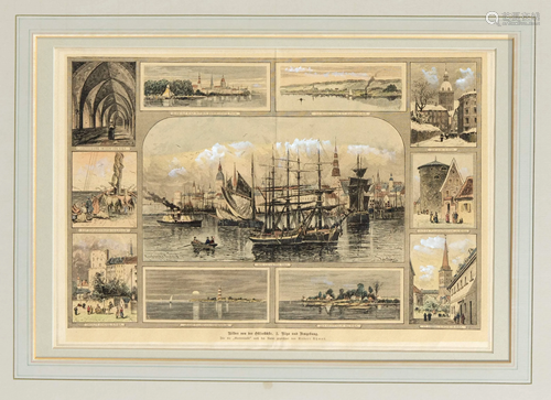 Souvenir sheet with views of R