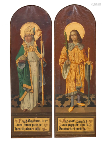 A pair of altar wings from the