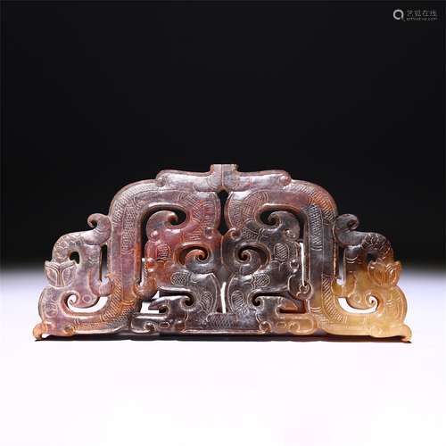 Hetian jade hollow ornament