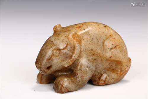 Antique jade mouse ornaments