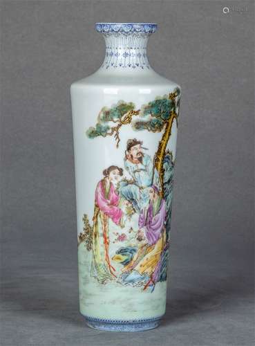 Pastel bottle with figure flower pattern