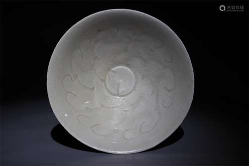 Flower bowl of song Hutian kiln