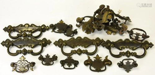 Group of Chippendale Style Furniture Drawer Pulls