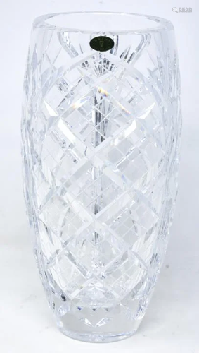 Heritage Irish Crystal Vase W Original Box