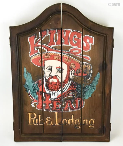 Vintage Kings Pub & Lodging Bar Cabinet