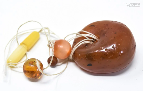 Antique Amber Trade Bead