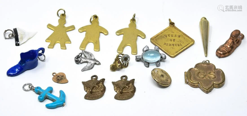 Jelly Belly Pin & Vintage Costume Jewelry Charms