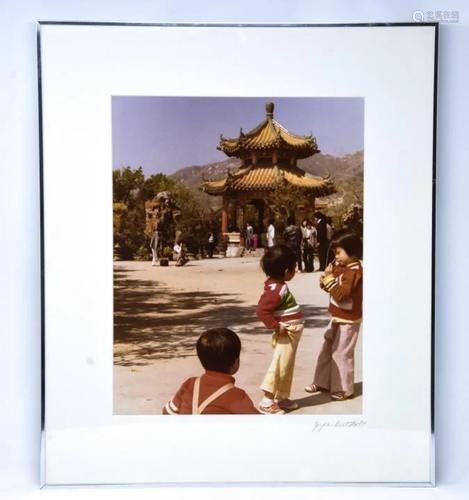 Chinese Artist Framed & Matted Photograph