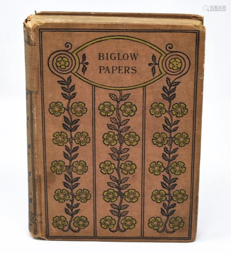 Antique Copy of the Biglow Papers by Homer Wilbur