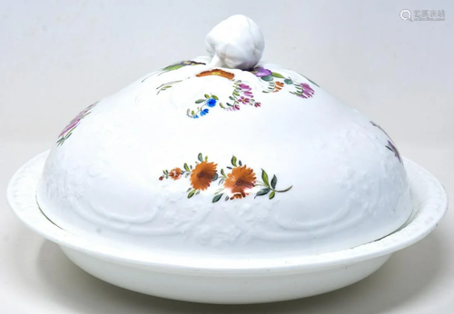 Antique English Coalport Hand Painted Tureen