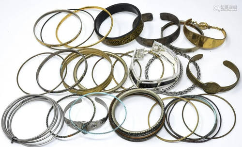 Collection of Vintage Costume Jewelry Bracelets