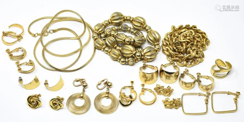 Napier Gold Tone Costume Jewelry Collection