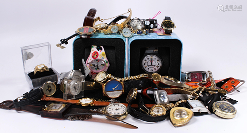 Collection of watches and costume jewelry