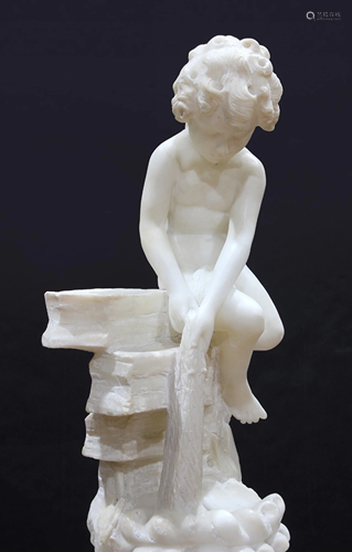 A Classical style marble sculpture