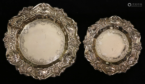 (lot of 2) Graduated pair Portuguese .833 silver