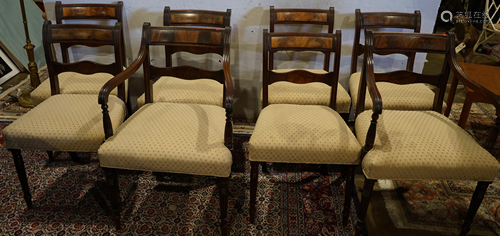 (lot of 8) Regency style dining chairs