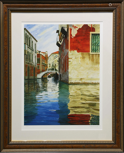 Print, Venetian Canal Scene