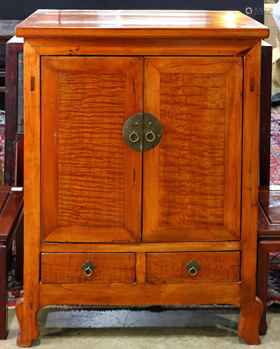 A Chinese hard wood cabinet